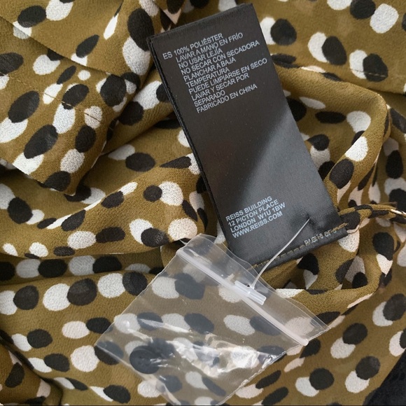 ✨NWOT✨Reiss Nicole Spot Printed Blouse - Picture 9 of 9